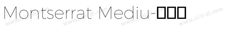 Montserrat Mediu字体转换